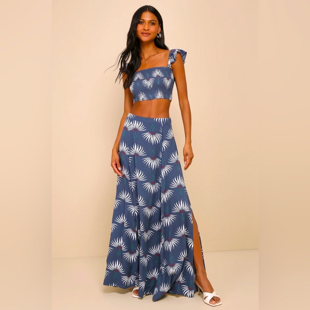 NWT Lulu’s Two Piece Floral Maxi Dress